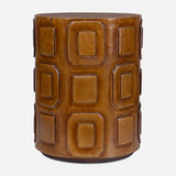 Alson Geometric Accent Table - Dark Brown by Uttermost - View 1