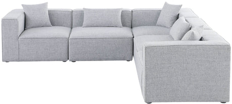 Cube - Modular Sectional 5 Piece - Gray - Modern & Contemporary - 630Grey - Sec5C - Home Elegance USA - 2