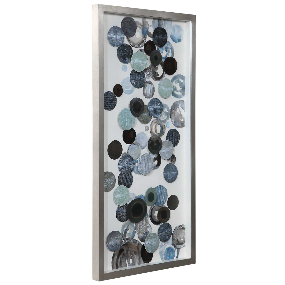 Kella Modern Shadow Box - Blue / Dark Brown by Uttermost - View 3