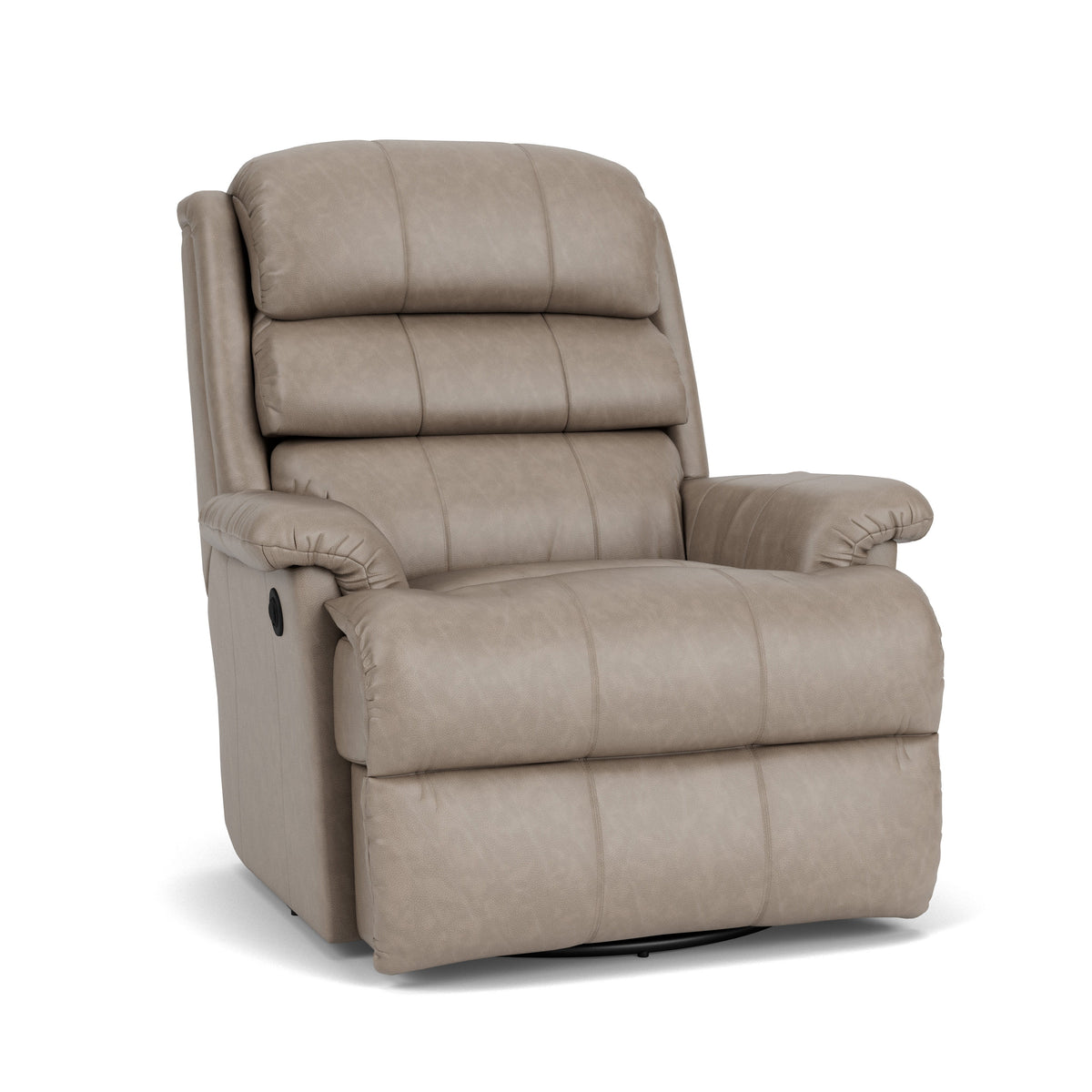 Yukon Transitional Leather Swivel Gliding Recliner | Flexsteel