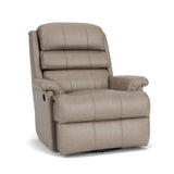 Yukon Transitional Leather Swivel Gliding Recliner | Flexsteel