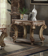 Acme - Vendome End Table 83001 Gold Patina Finish