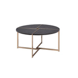 Acme - Bromia Coffee Table 83005 Black & Champagne Finish