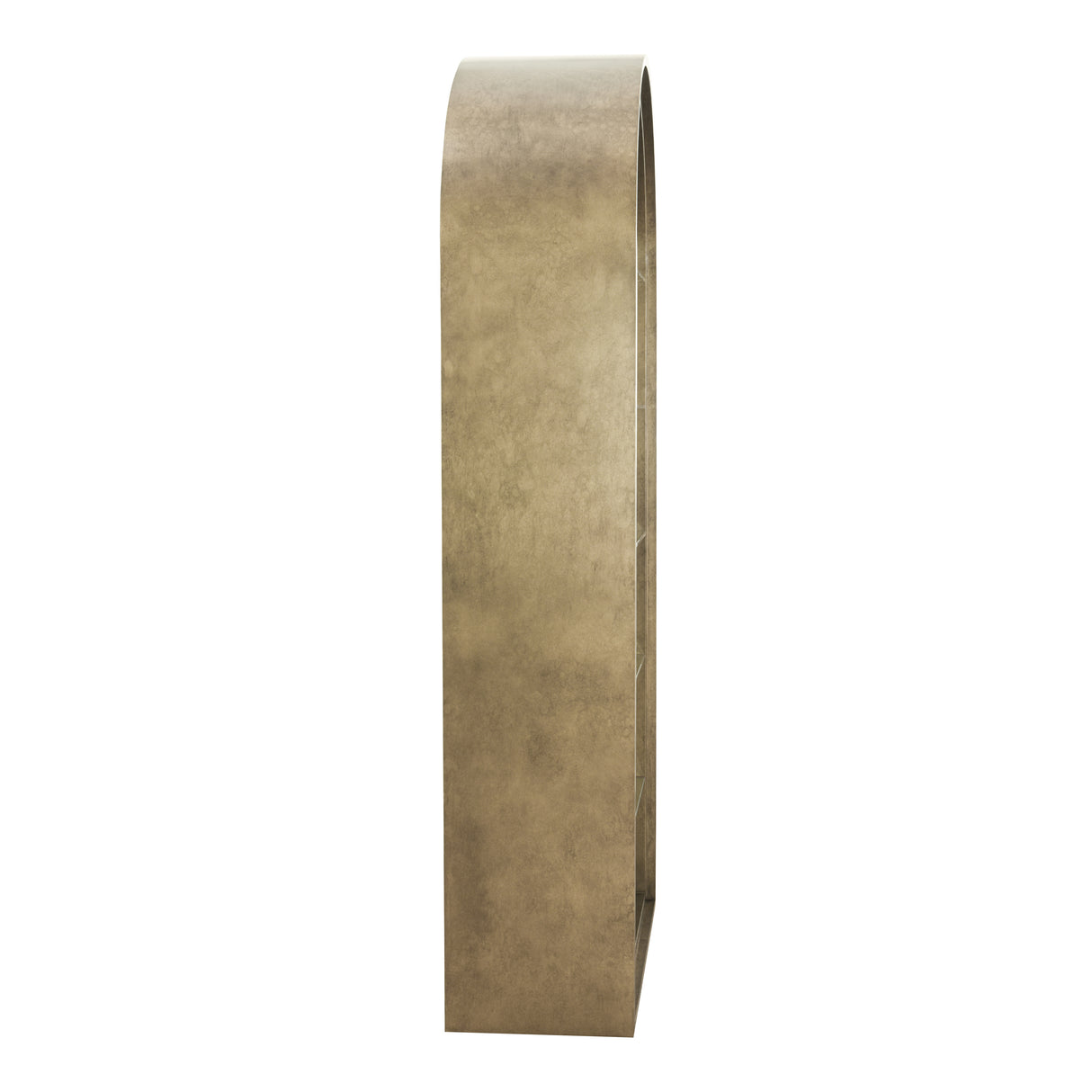 Poise - Modern Antique Brass + Mirror Bookcase - View Image 1