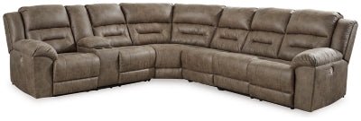 Ashley Fossil Ravenel 83106S3 4 - Piece Power Reclining Sectional - Faux Leather - 83106S3 - Home Elegance USA - 1