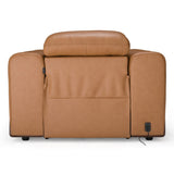 Sandstone - Modern Brown Leather Electric Recliner Chair - View Image 1