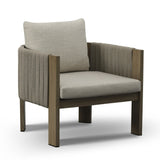 Salvora - Outdoor Beige Fabric & Grey Rope Sofa Set - View Image 1