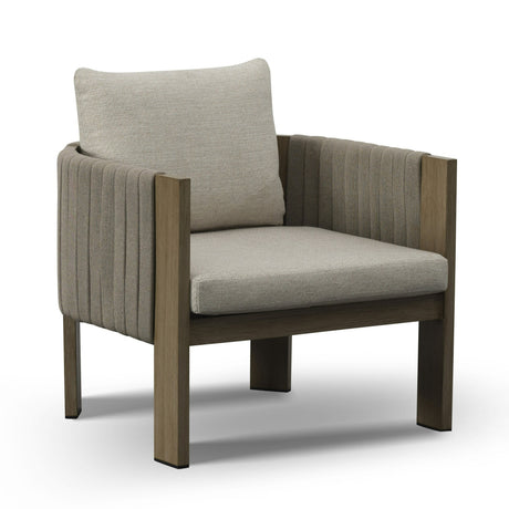 Salvora - Outdoor Beige Fabric & Grey Rope Sofa Set - View Image 1
