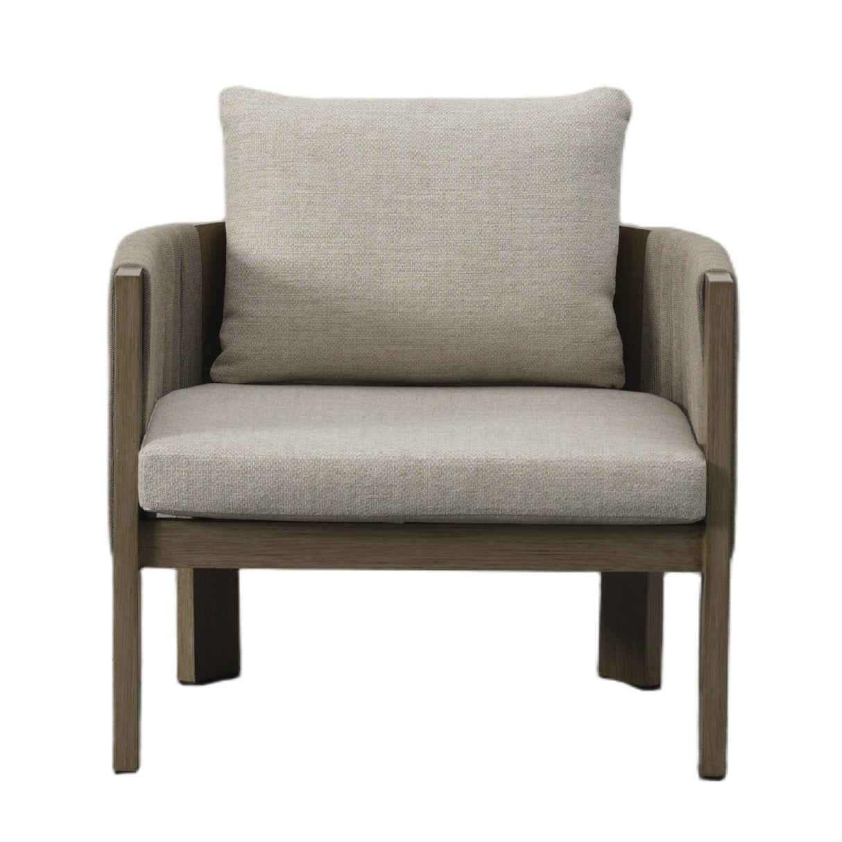 Salvora - Outdoor Beige Fabric & Grey Rope Sofa Set - View Image 1