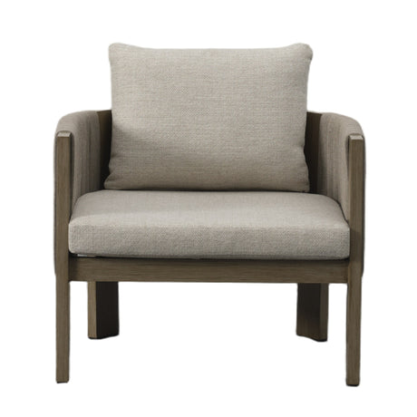 Salvora - Outdoor Beige Fabric & Grey Rope Sofa Set - View Image 1