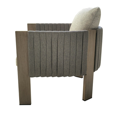 Salvora - Outdoor Beige Fabric & Grey Rope Sofa Set - View Image 1