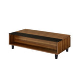 Avala Coffee Table W/Lift Top 83140 Walnut & Black Finish | Acme - 83140 - Home Elegance USA - 2