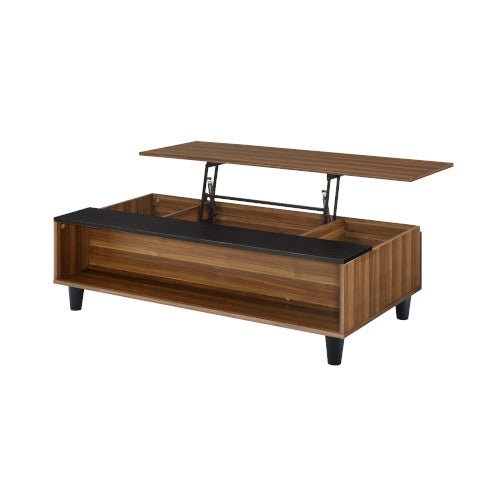 Avala Coffee Table W/Lift Top 83140 Walnut & Black Finish | Acme - 83140 - Home Elegance USA - 6