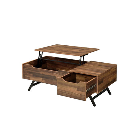 Acme - Throm Coffee Table W/Lift Top 83145 Walnut Finish