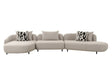 Marge - Contemporary Beige Sectional Sofa - View Image 1