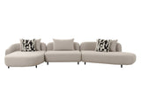 Marge - Contemporary Beige Sectional Sofa - View Image 1