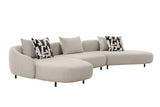 Marge - Contemporary Beige Sectional Sofa - View Image 1