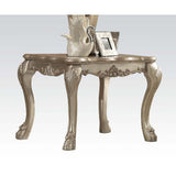 Acme - Dresden End Table 83161 Gold Patina & Bone Finish