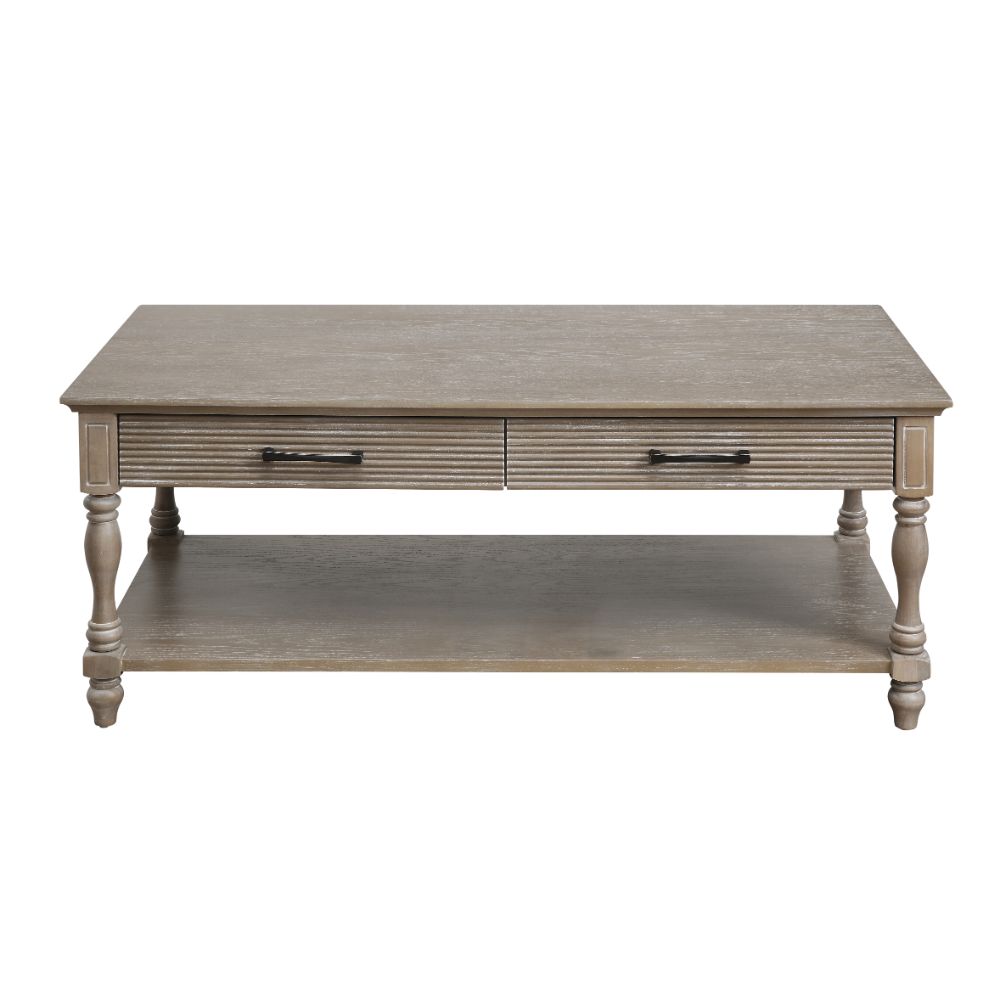 Ariolo Coffee Table 83220 Weathered Oak Finish | Acme - 83220 - Home Elegance USA - 2