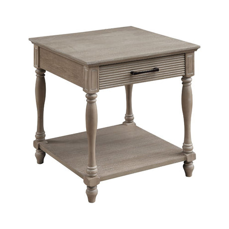 Ariolo End Table 83222 Weathered Oak Finish | Acme - 83222 - Home Elegance USA - 1