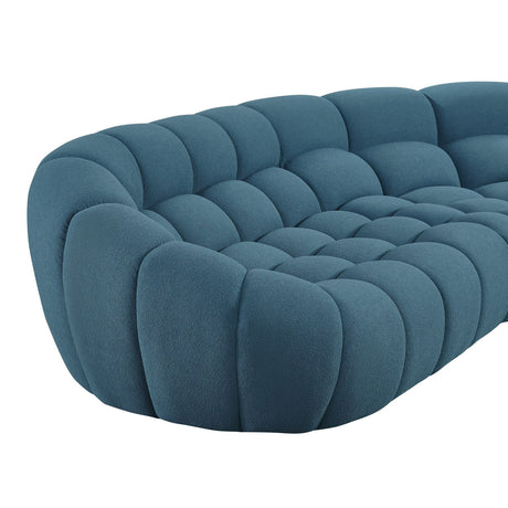 Yolonda Dark Teal Fabric Curved Sectional Sofa – VIG Furniture - sold by Home Elegance USA