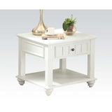 Acme - Natesa End Table 83327 White Washed Finish