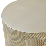 Cassandra Drum Accent Table - Gold by Uttermost - View 3