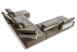 Ekron - Modern Brown & Beige Fabric Modular Sectional Sofa - View Image 1