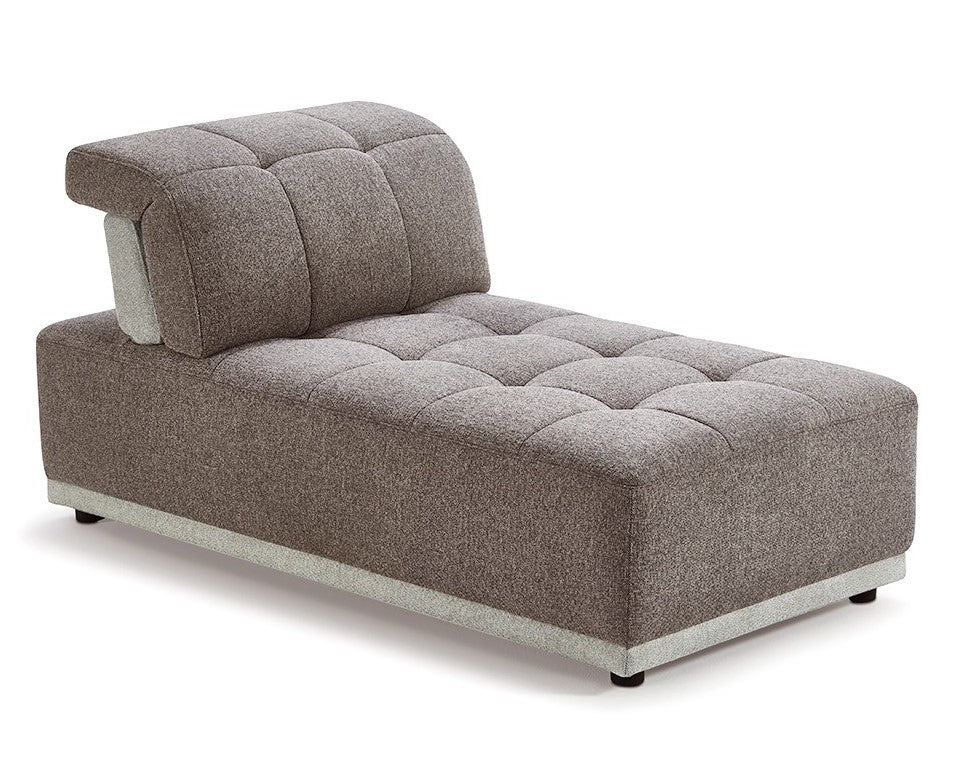 Ekron - Modern Brown & Beige Fabric Modular Sectional Sofa - View Image 1