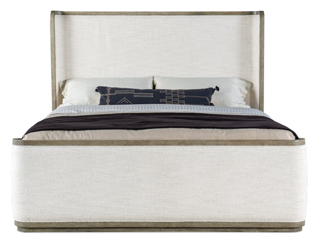 Linville Falls Boones California King Upholstered Shelter Bed - Beige by Hooker Furniture - View 4