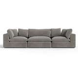 Vicki - Modern Grey Fabric Modular Sectional Sofa-3-Piece Sectional - View Image 1