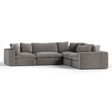 Vicki - Modern Grey Fabric Modular Sectional Sofa-5-Piece Sectional - View Image 1