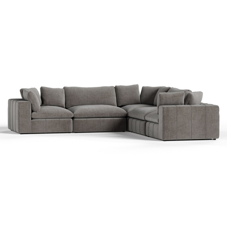 Vicki - Modern Grey Fabric Modular Sectional Sofa-5-Piece Sectional - View Image 1