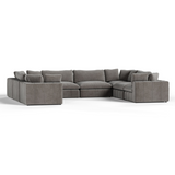 Vicki - Modern Grey Fabric Modular Sectional Sofa-8-Piece Sectional - View Image 1