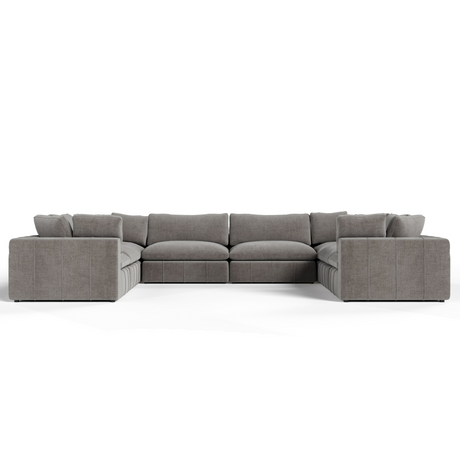 Vicki - Modern Grey Fabric Modular Sectional Sofa-8-Piece Sectional - View Image 1