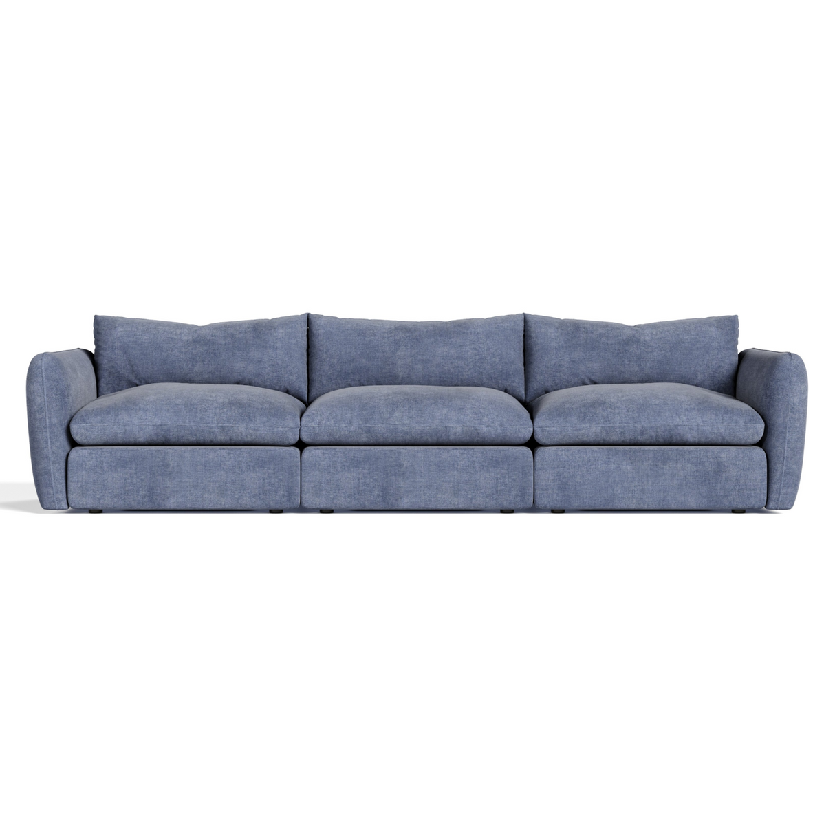 Kinsey - Modern Blue Fabric Modular Sectional Sofa-3-Piece Sectional - View Image 1