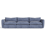 Kinsey - Modern Blue Fabric Modular Sectional Sofa-3-Piece Sectional - View Image 1