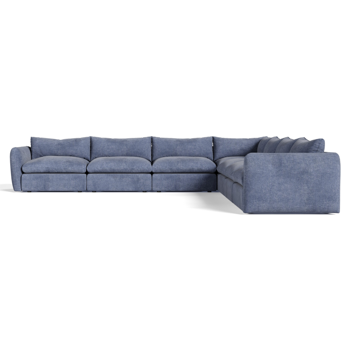 Kinsey - Modern Blue Fabric Modular Sectional Sofa-7-Piece Sectional - View Image 1