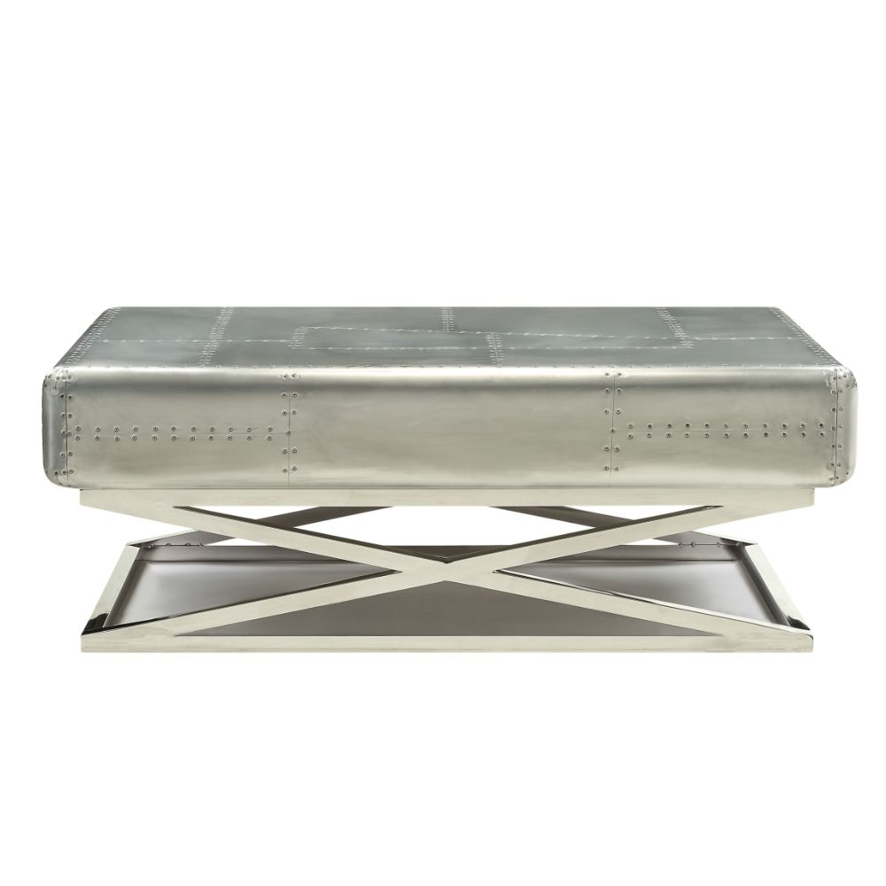 Brancaster Coffee Table 83555 Aluminum | Acme - 83555 - Home Elegance USA - 6