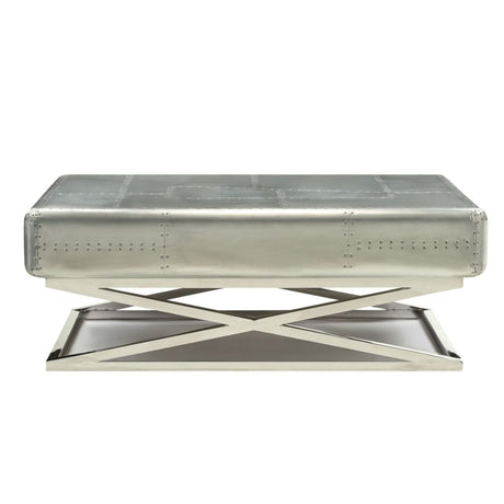 Acme - Brancaster Coffee Table 83555 Aluminum