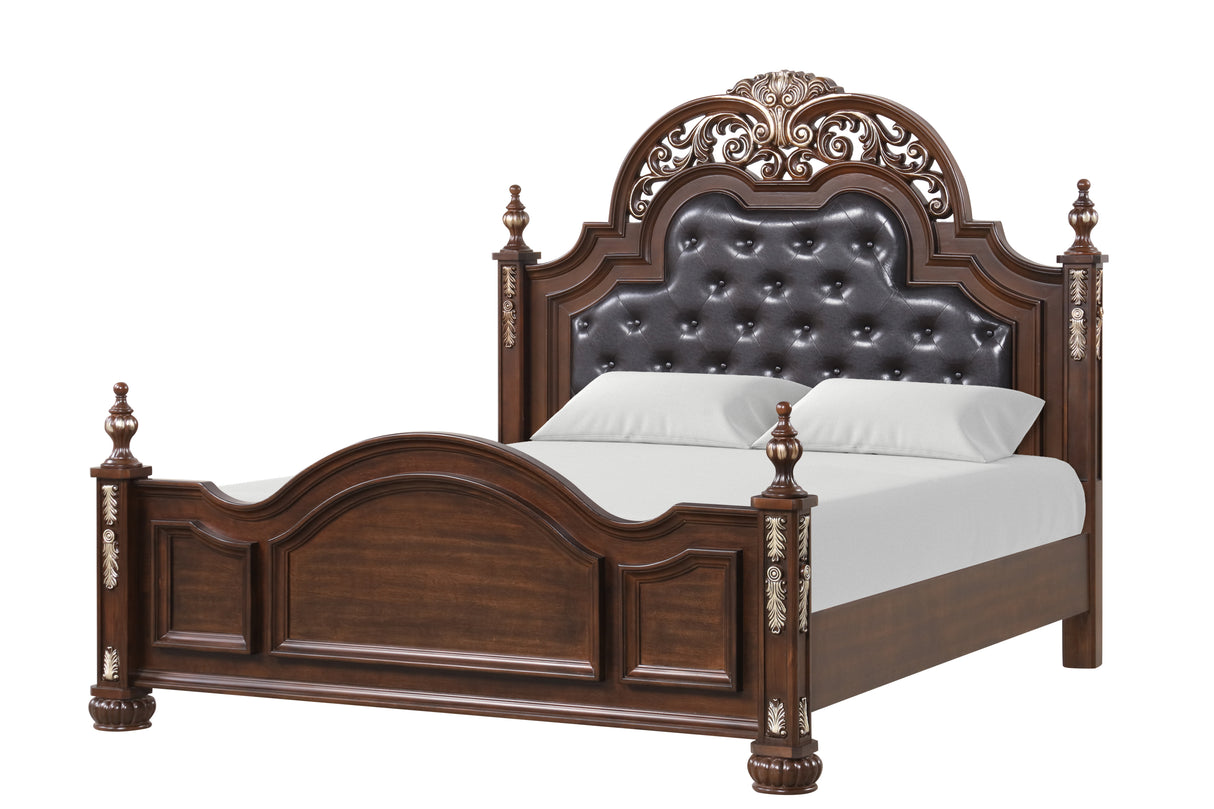 Lyon G07100A-KB King Bed , Cherry