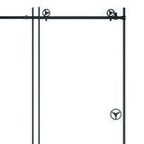 60 in. W x 76 in. HSliding Frameless Shower Door in Matte Black with Clear Glass - W127264911 - image - 7