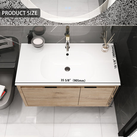 36 Inch Bathroom Vanity With Gel Sink - W99990145 - image - 8