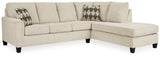 Ashley Natural Abinger 83904S2 2 - Piece Sectional with Chaise - Chenille - 83904S2 - Home Elegance USA - 1