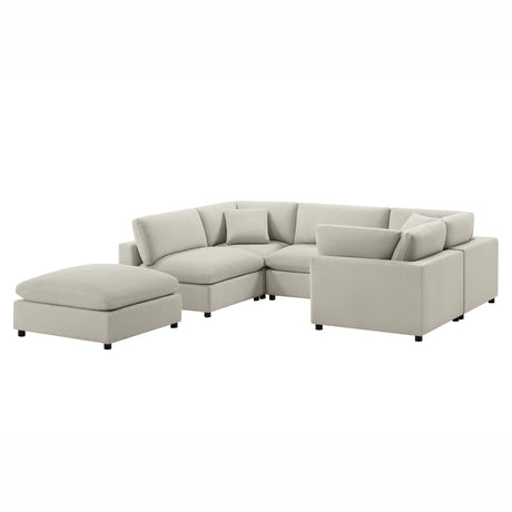 Cassandra Modular 6-Piece Sectional in Beige - sold by Home Elegance USA