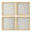 Fourfold Framed Prints (Set of 4) - Gold / White by Uttermost - View 1