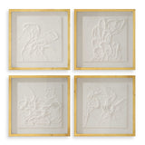 Fourfold Framed Prints (Set of 4) - Gold / White by Uttermost - View 1