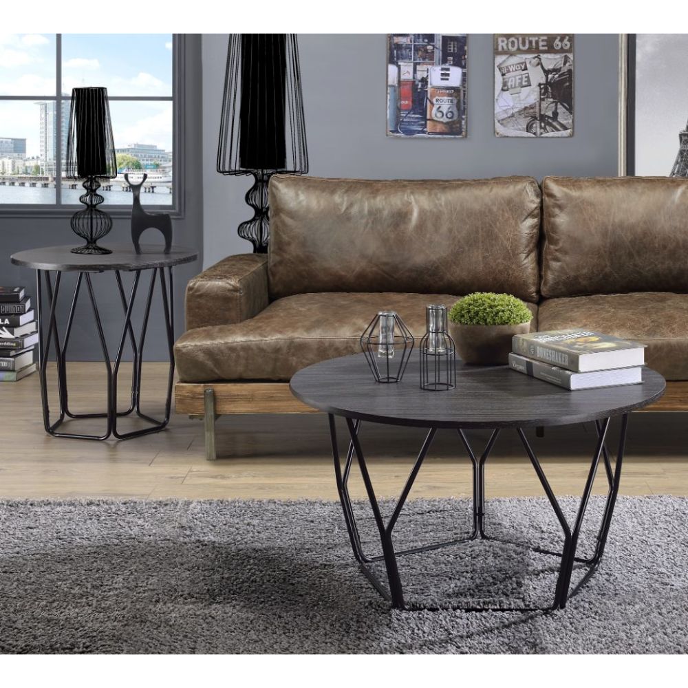 Acme - Sytira Coffee Table 83950 Espresso & Black Finish