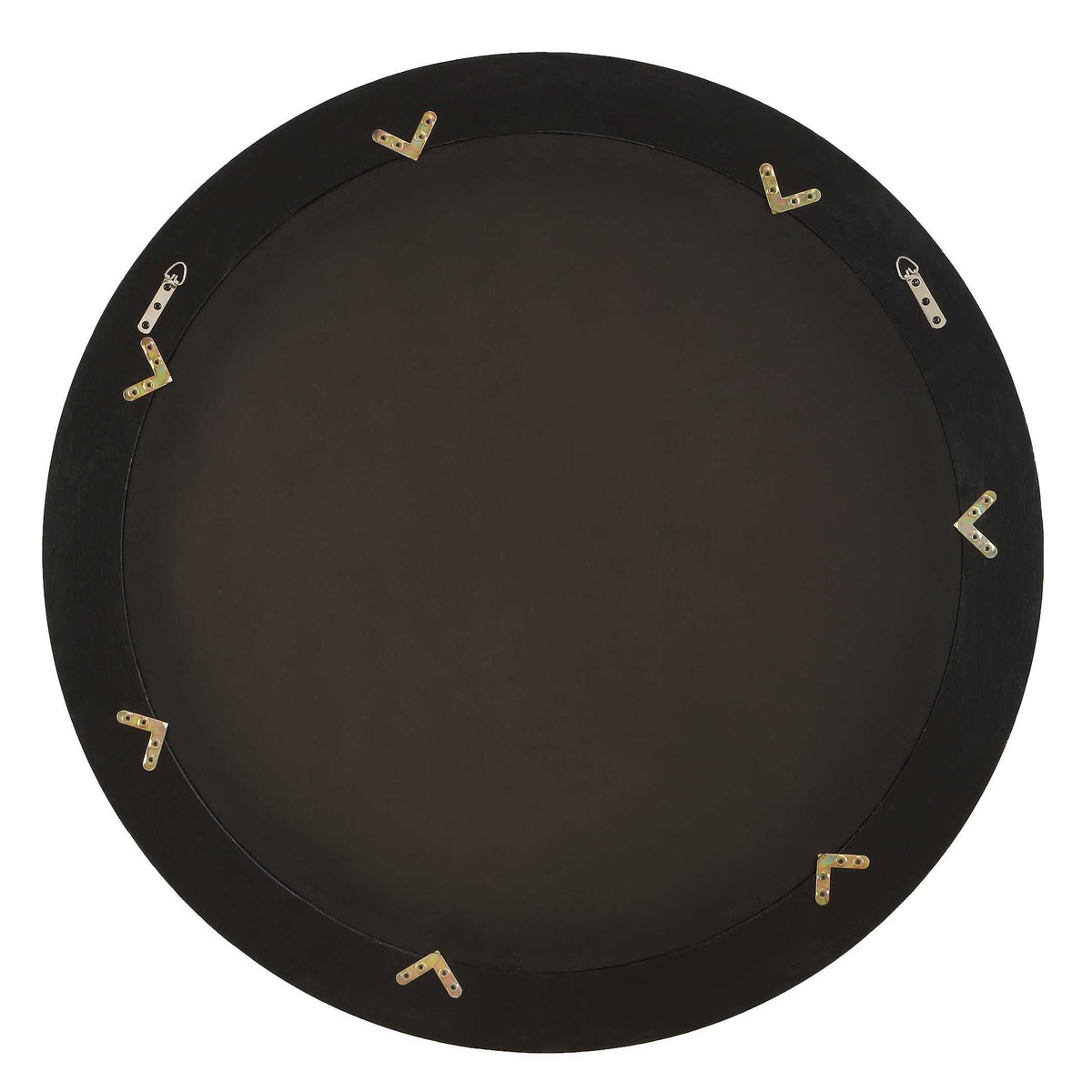 Frontier Round Wood Mirror Woodtone - Dark Brown by Uttermost - View 5