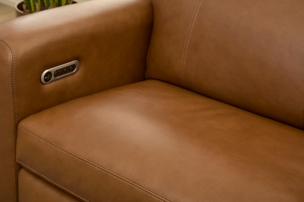 Wyatt Power Reclining Sofa With Power Headrests & Lumbar - Canyon | Flexsteel